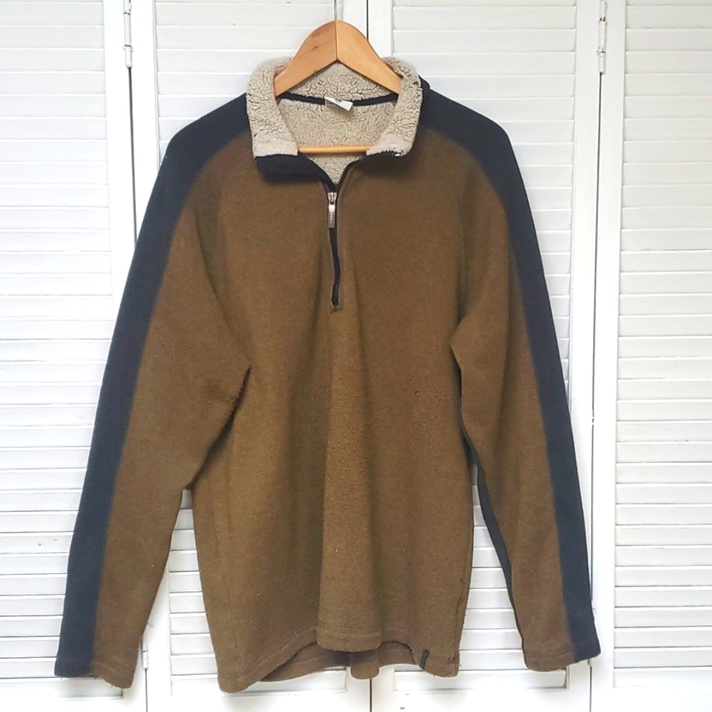 Columbia Fleece, Quarter Zip-up Sweater Size L